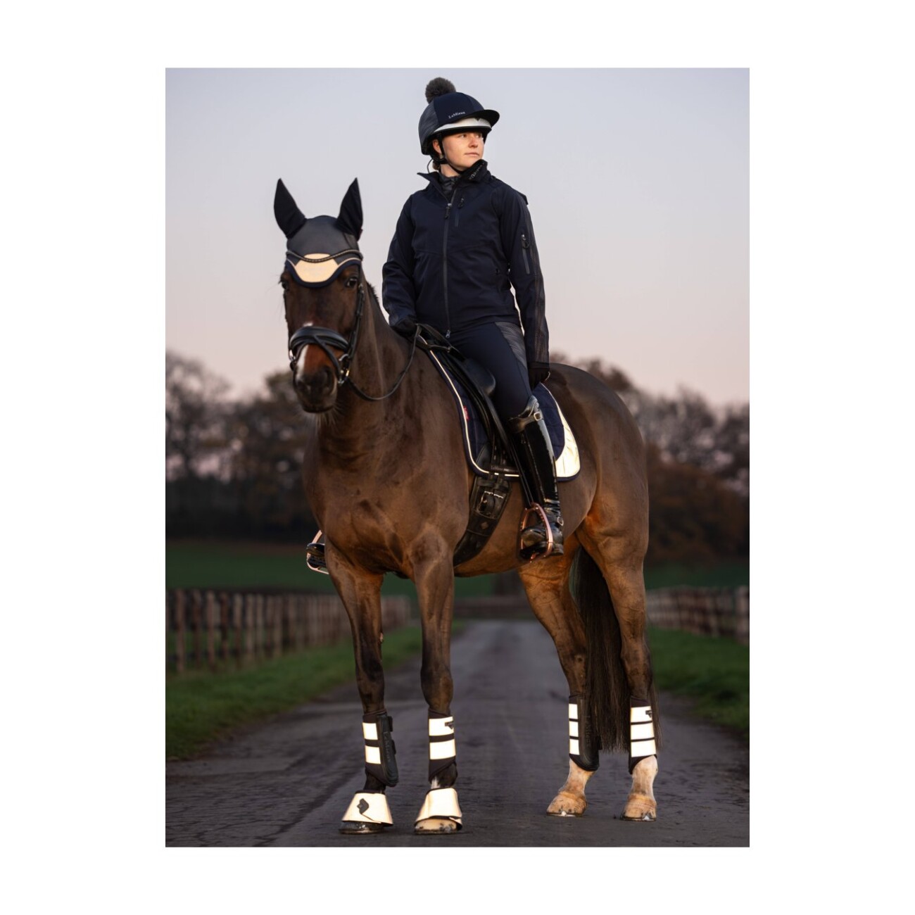 LeMieux Gamaschen Reflective Grafter transparent M