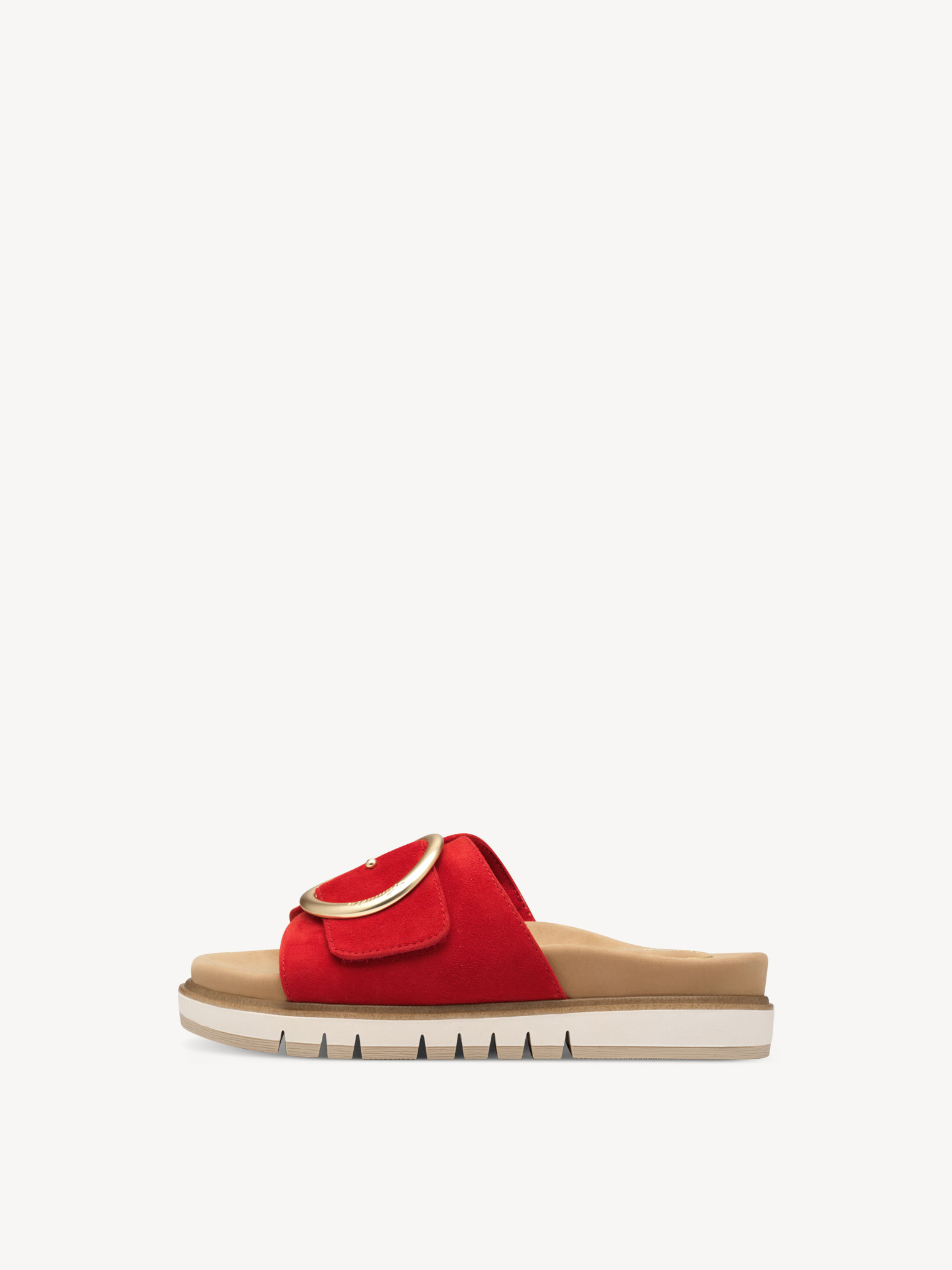 Leren Slipper - rood