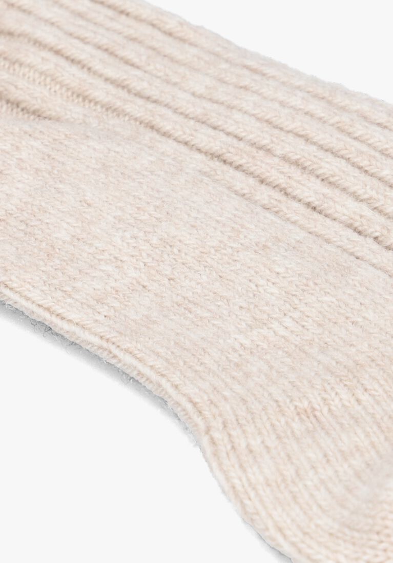 beige marcmarcs sokken cashmere