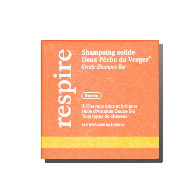 Respire Shampoing Solide Pêche du Verger 75g
