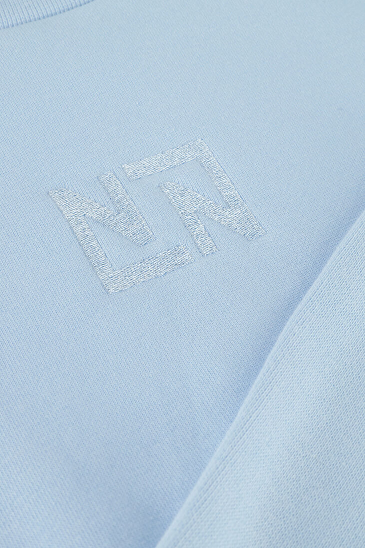 NIK & NIK blauwe nik & nik mini jurk fancy ls sweatdress