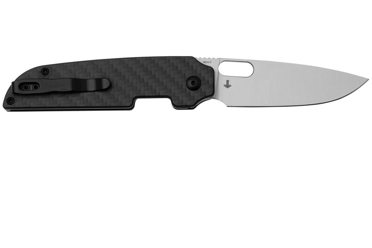 Kizer Vanguard Varatas V3637A2 Satin Nitro V, G10 Carbon Fiber, zakmes, Jacob Lundquist design
