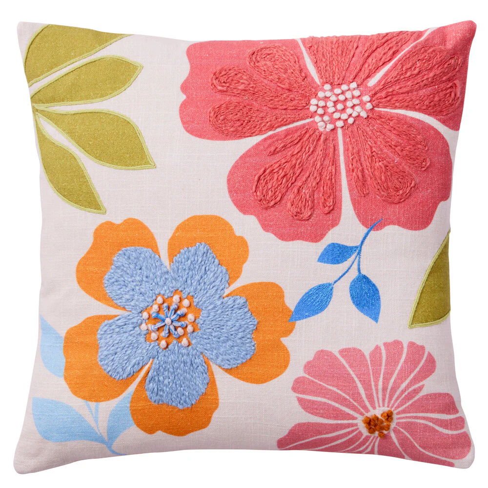 Cozy Living  Carla pyntepude, Coral - 45 x 45 cm.