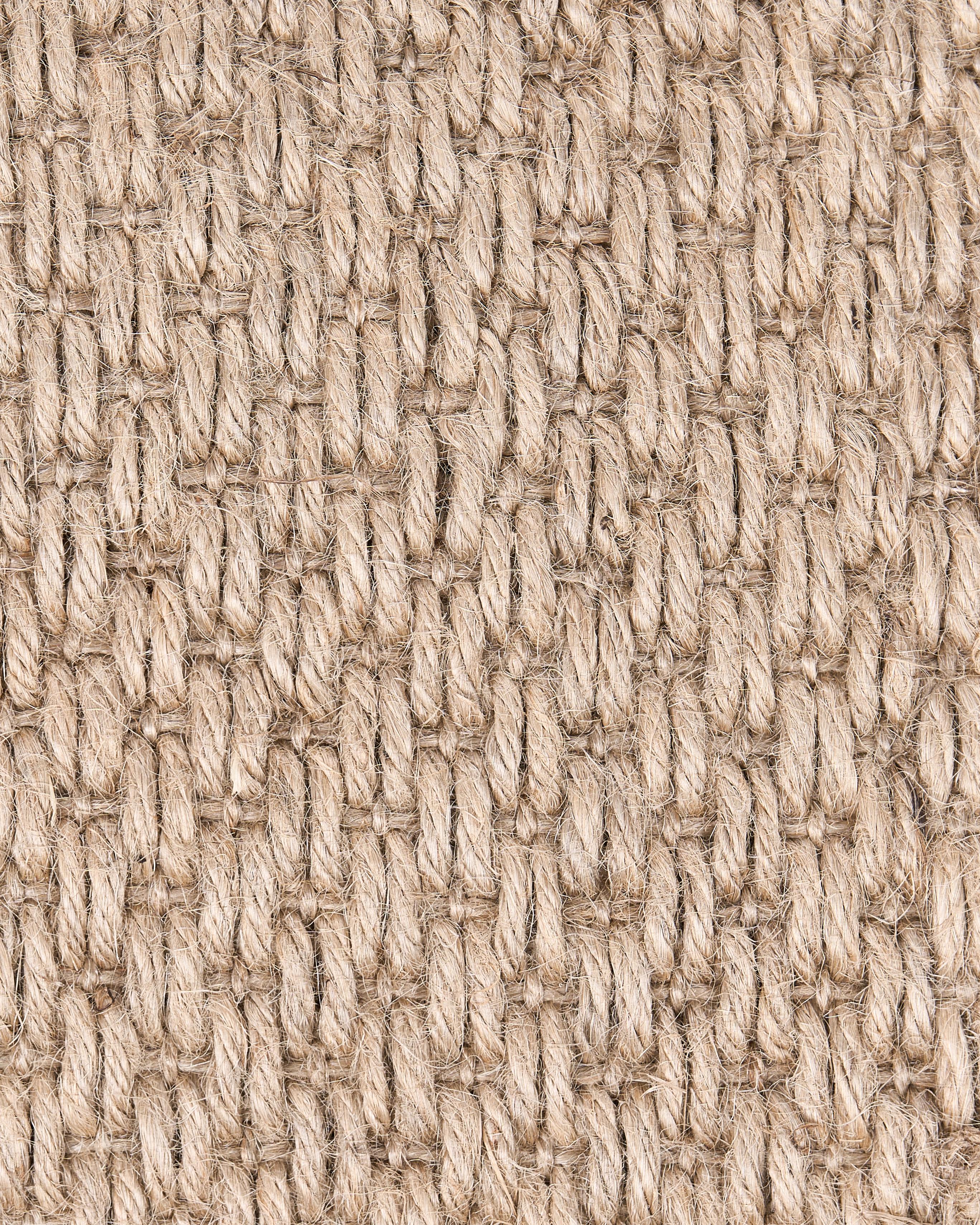 Vloerkleed NANDED Lichtbeige 80 x 300 cm Jute