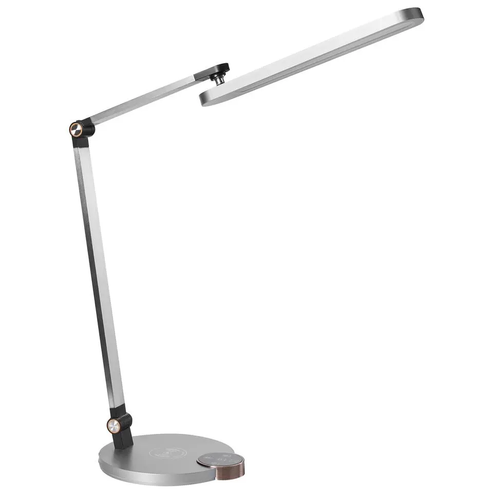 CAROY - Bureaulamp LED - Grijs - Synthetisch materiaal