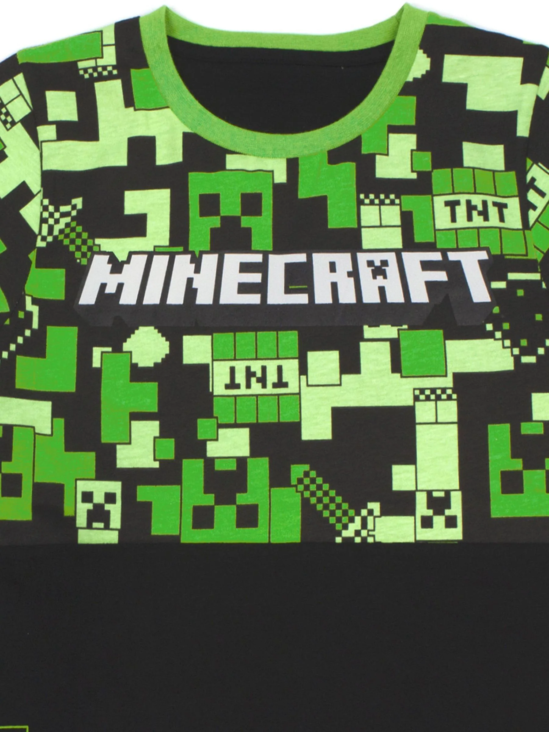 Vanilla Underground Boys Minecraft Short Sleeve Short Leg 100% Cotton Pyjamas Set