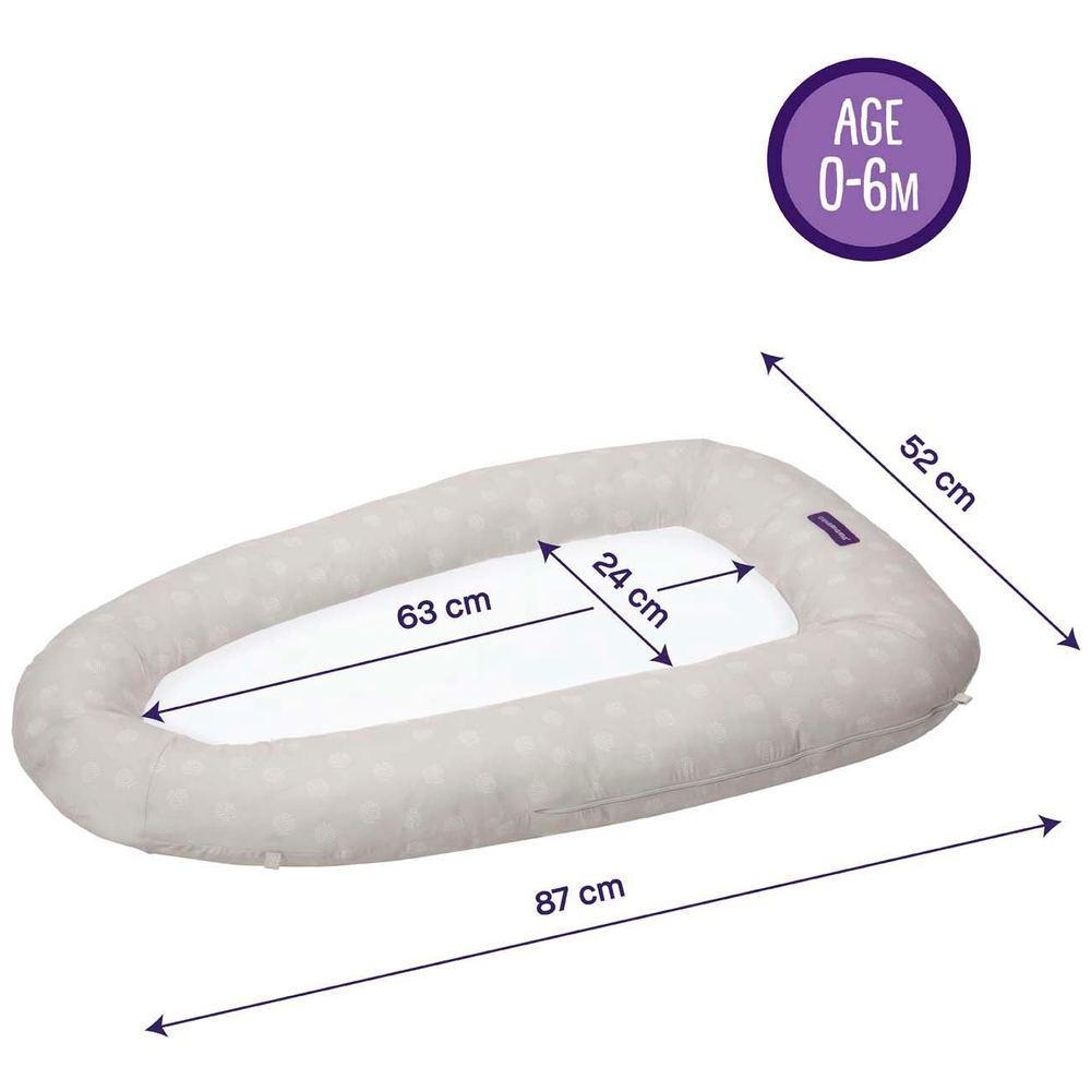 ClevaMama ClevaFoam Baby Pod Weiß/Grau
