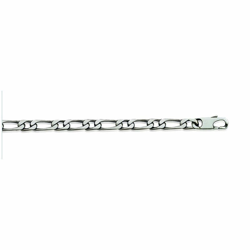 Chaine Homme - Argent 925 - Cheval alternée 1+1 - Largeur : 4 mm - Longueur : 50 cm