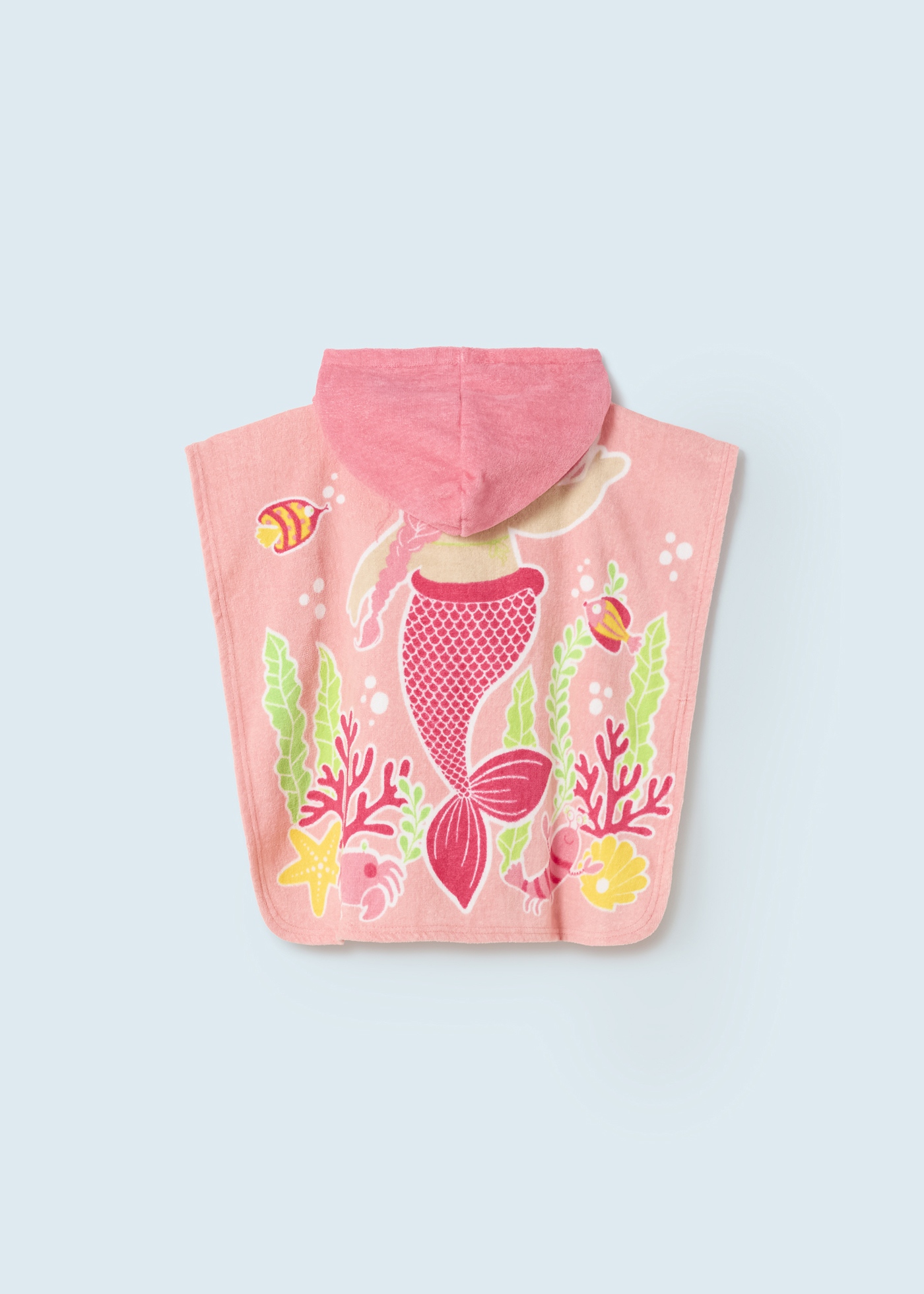 Poncho toalha fantasia de algodão sustentável para bebês