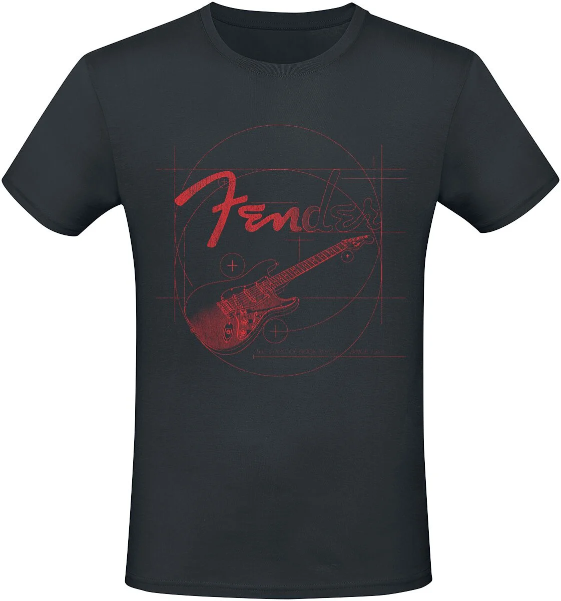 Guitare Rouge | Fender T-Shirt Manches courtes