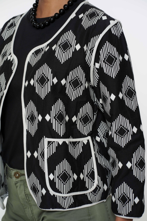 Geisha zwarte dames vest