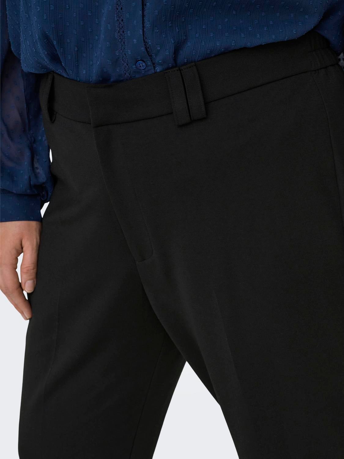 CARPEACH Hohe Taille Ausgestellt Hose Black