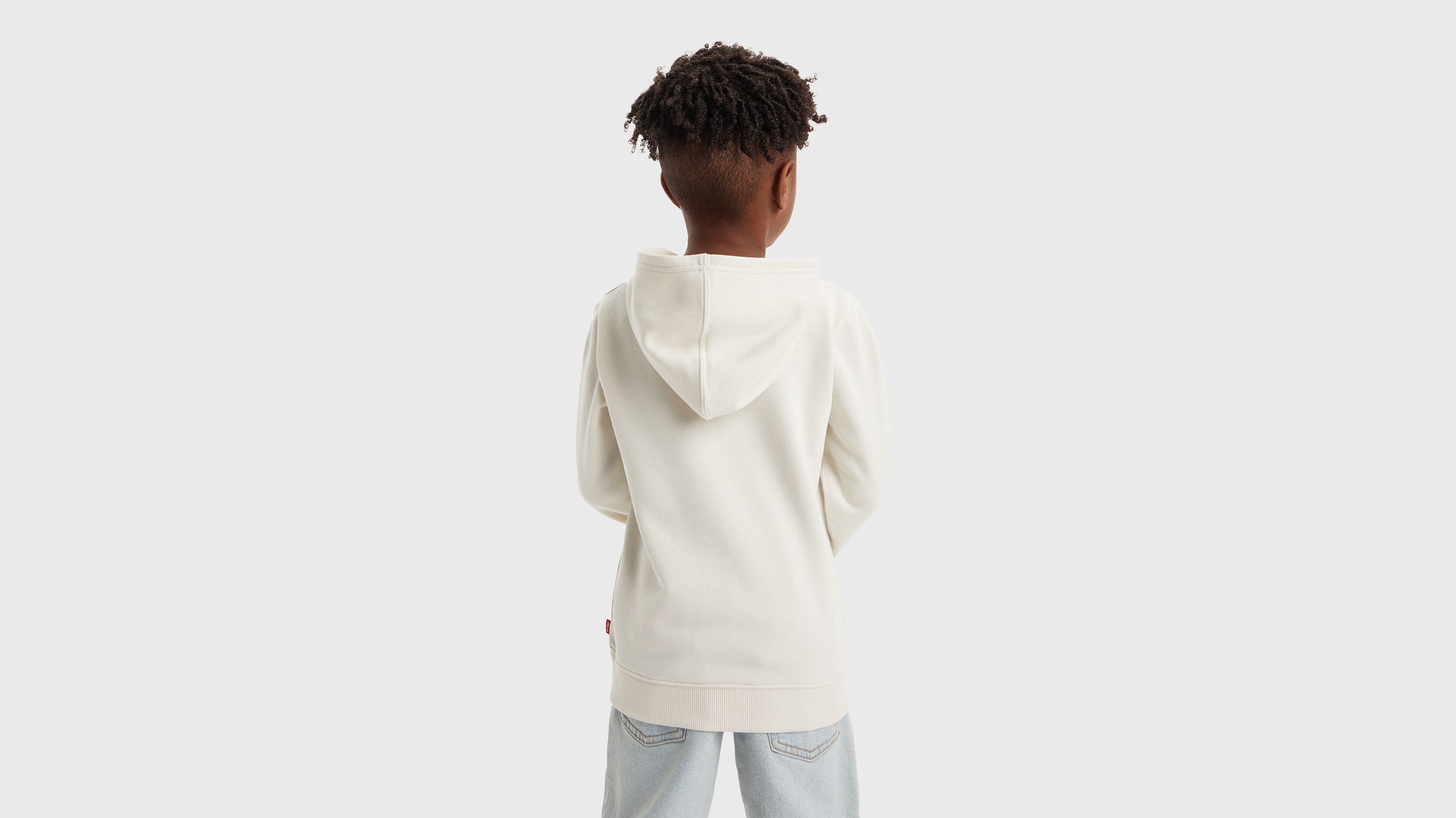 Enfant sweat à capuche Landscape Box - Birch - Beige