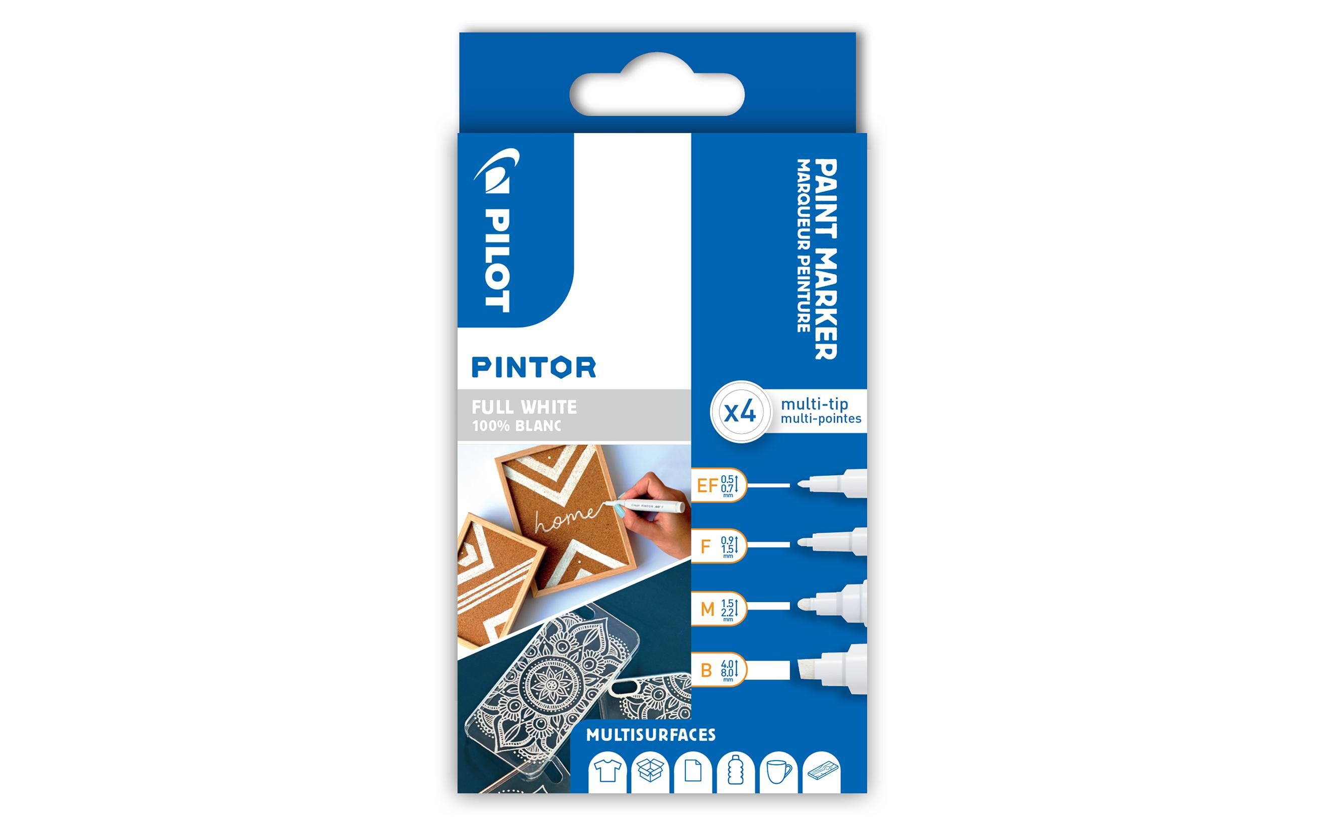 Permanent-Marker Pintor White 4-er SetMarker-Set