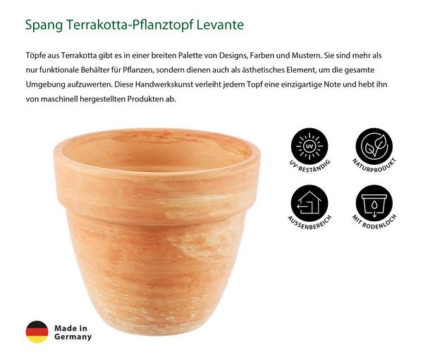 Spang Terrakotta-Pflanztopf Levante, rund,