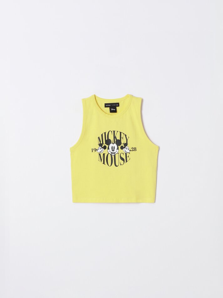 Camiseta regata Mickey Mouse ©DS - Amarela