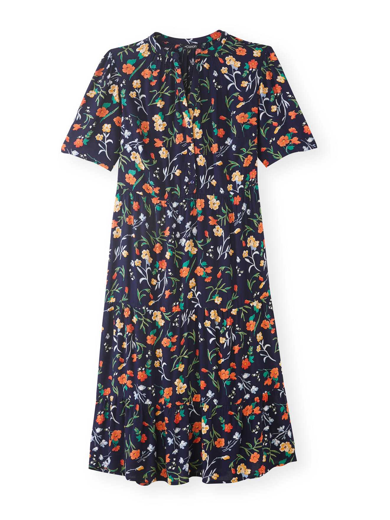 Robe longue à volants