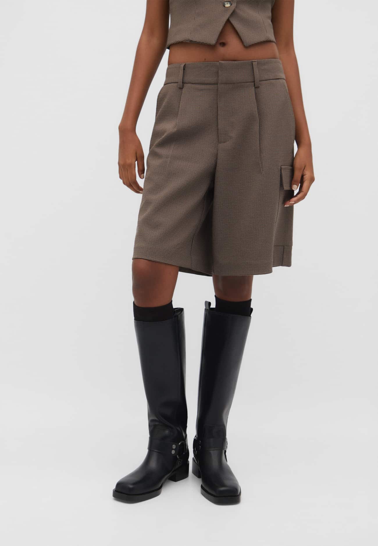 Bermudas pied-de-poule