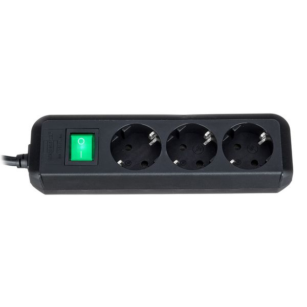 Brennenstuhl Eco-L 3 Way Split Sw 3m BK