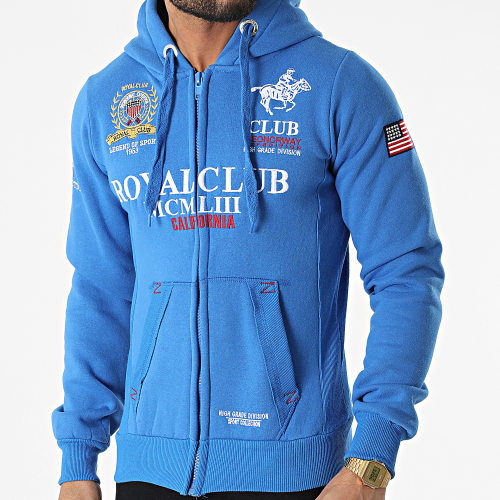 Sweat Zippé Capuche Gantub Bleu Clair