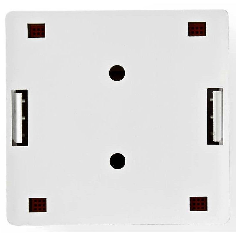 Nedis CCGP89110WT wanddoos opbouw - 2 Port - U/UTP CAT6 wit