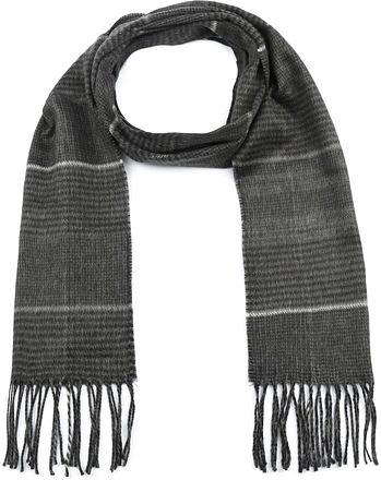 Suitable Heren Sjaal Acryl Ruit Zwart 21-09 21-09 Grey/black/white check kopen