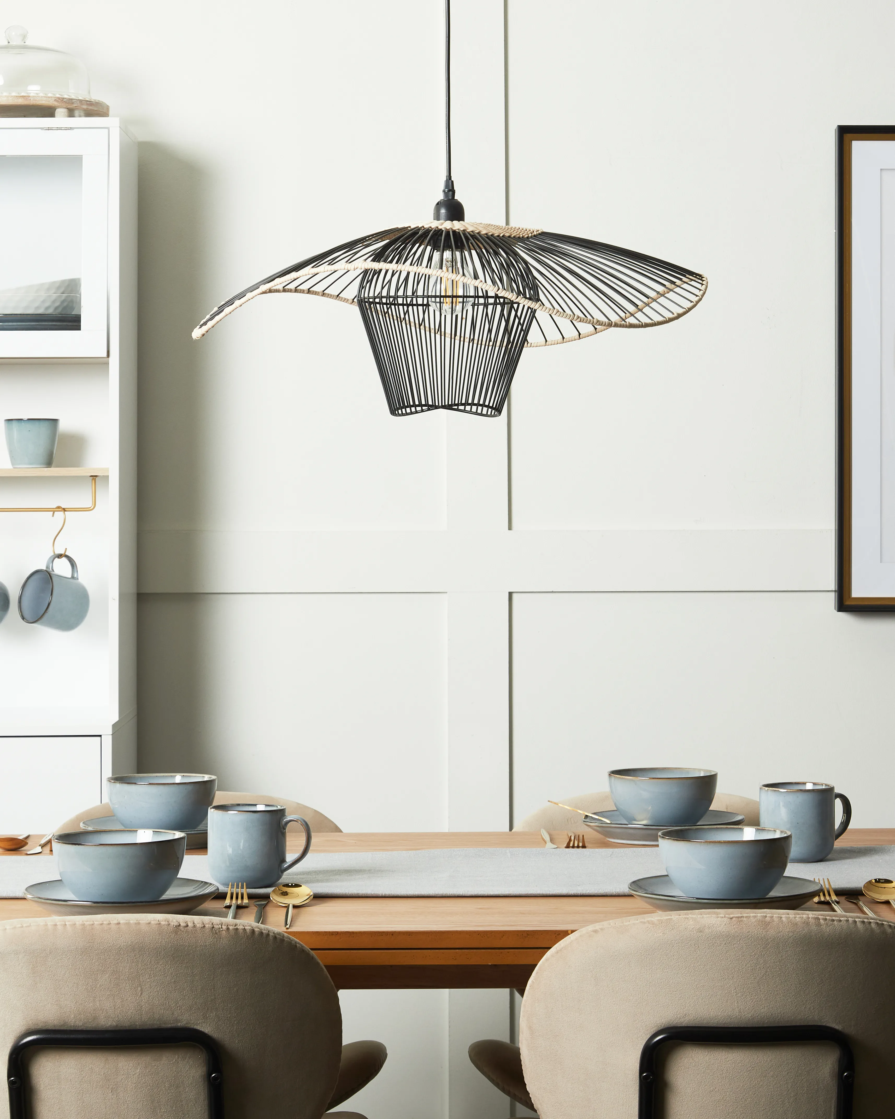 Hanglamp LUNGA Metaal Zwart