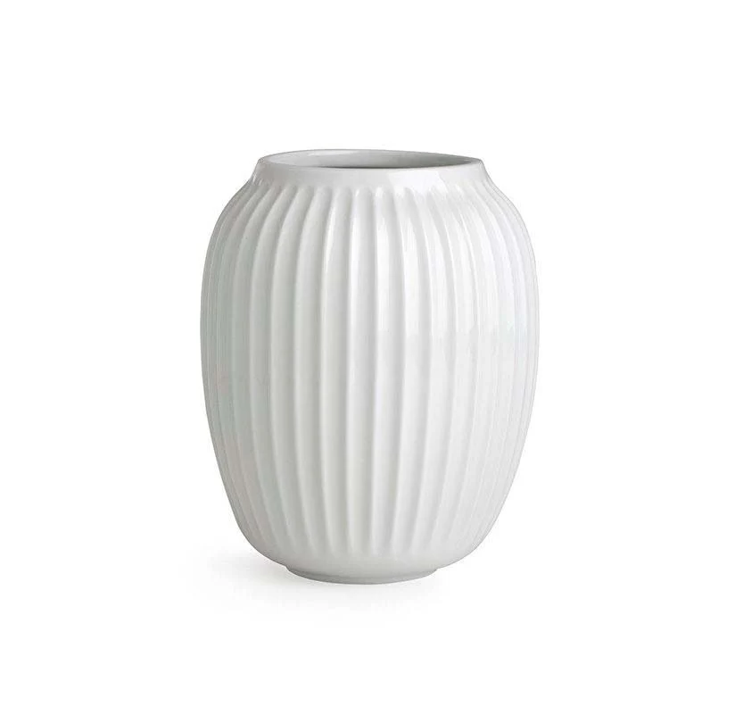 Kähler  Hammershøi vase, hvid - H: 20cm.