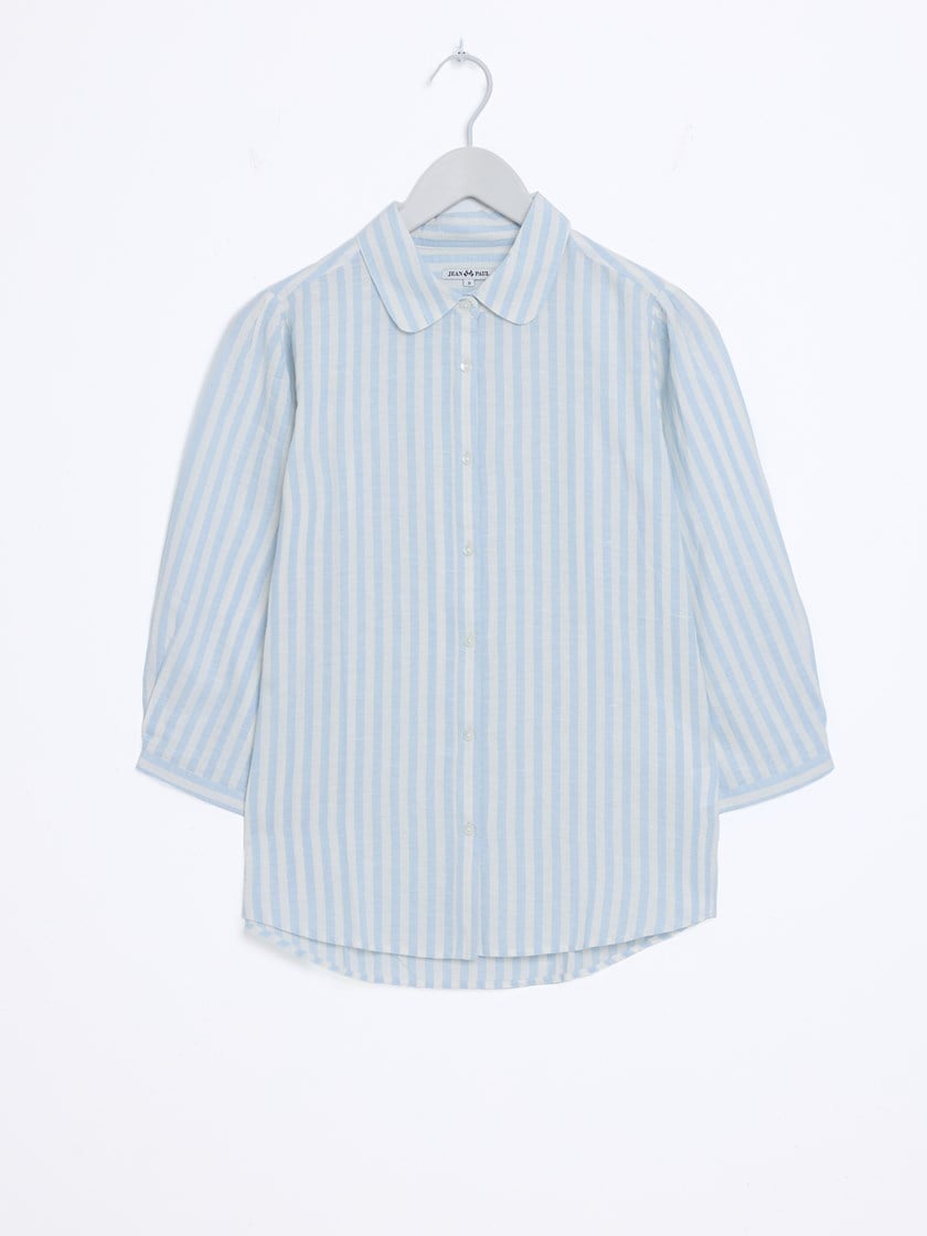 Brith stripet bluse Chambray Blue