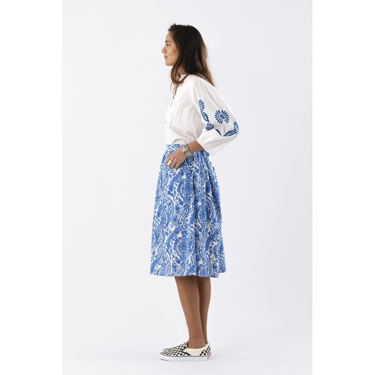 Lollys Laundry EllaLL Midi Skirt Blue