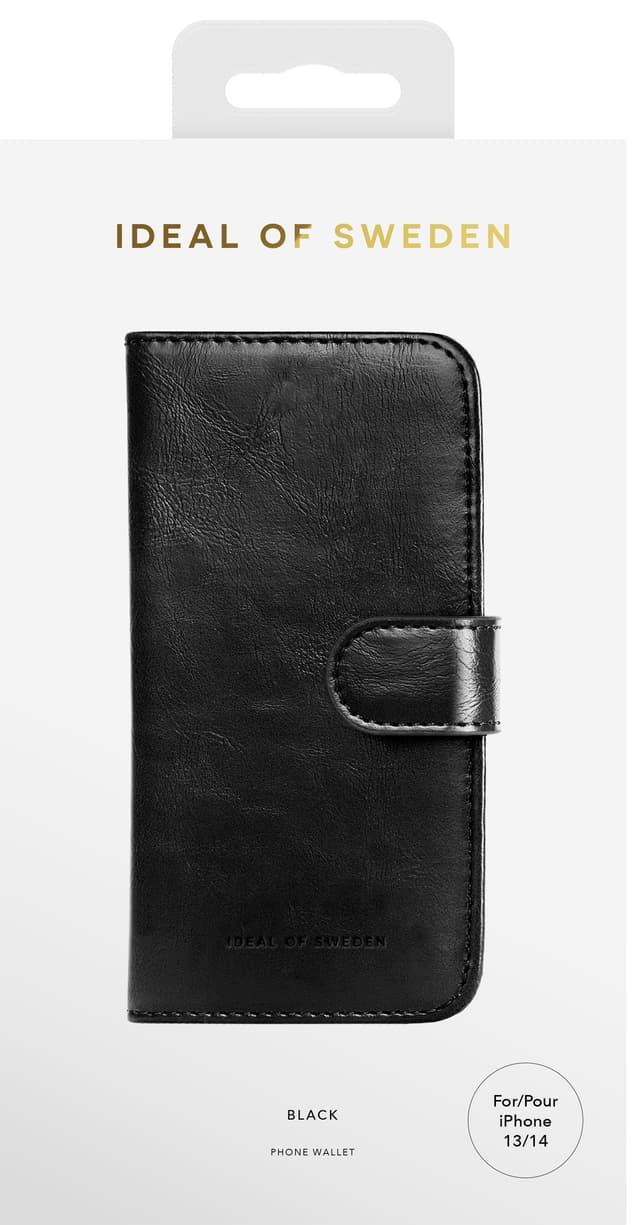 IDEAL OF SWEDEN Magnet iPhone 16e/15/14/13 pungetui (sort)