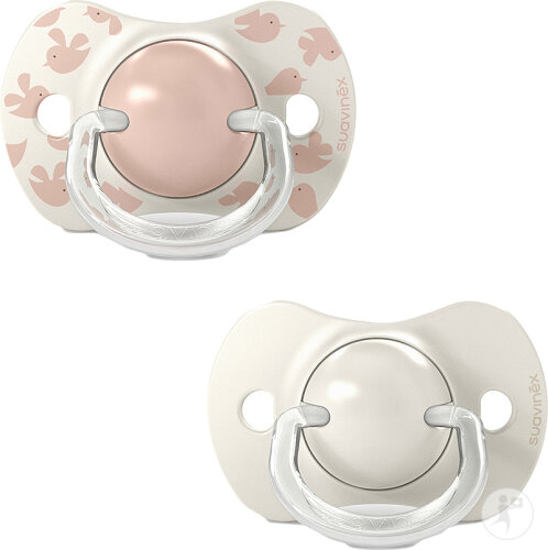 Suavinex Birdies Sucettes Symetriques SX Pro 6-18 Mois Rose 2 Pièces