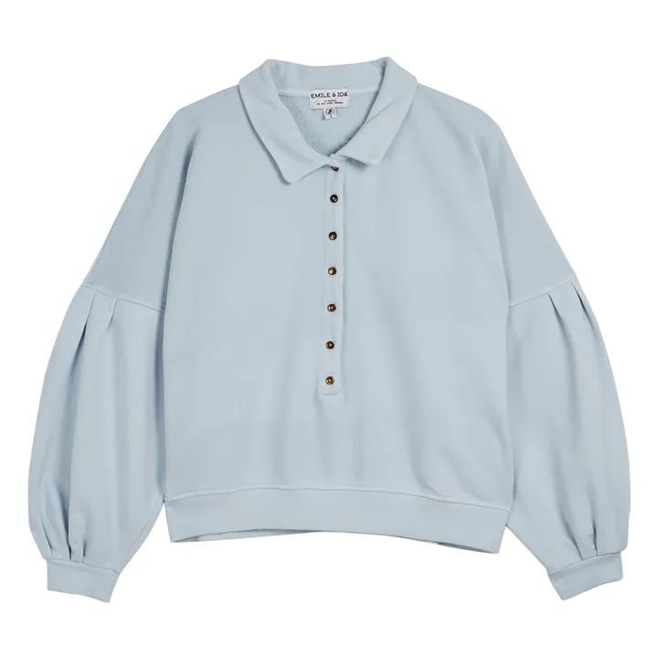 Emile et Ida Sweat Zannie Coton Bio - Collection Femme | Bleu ciel