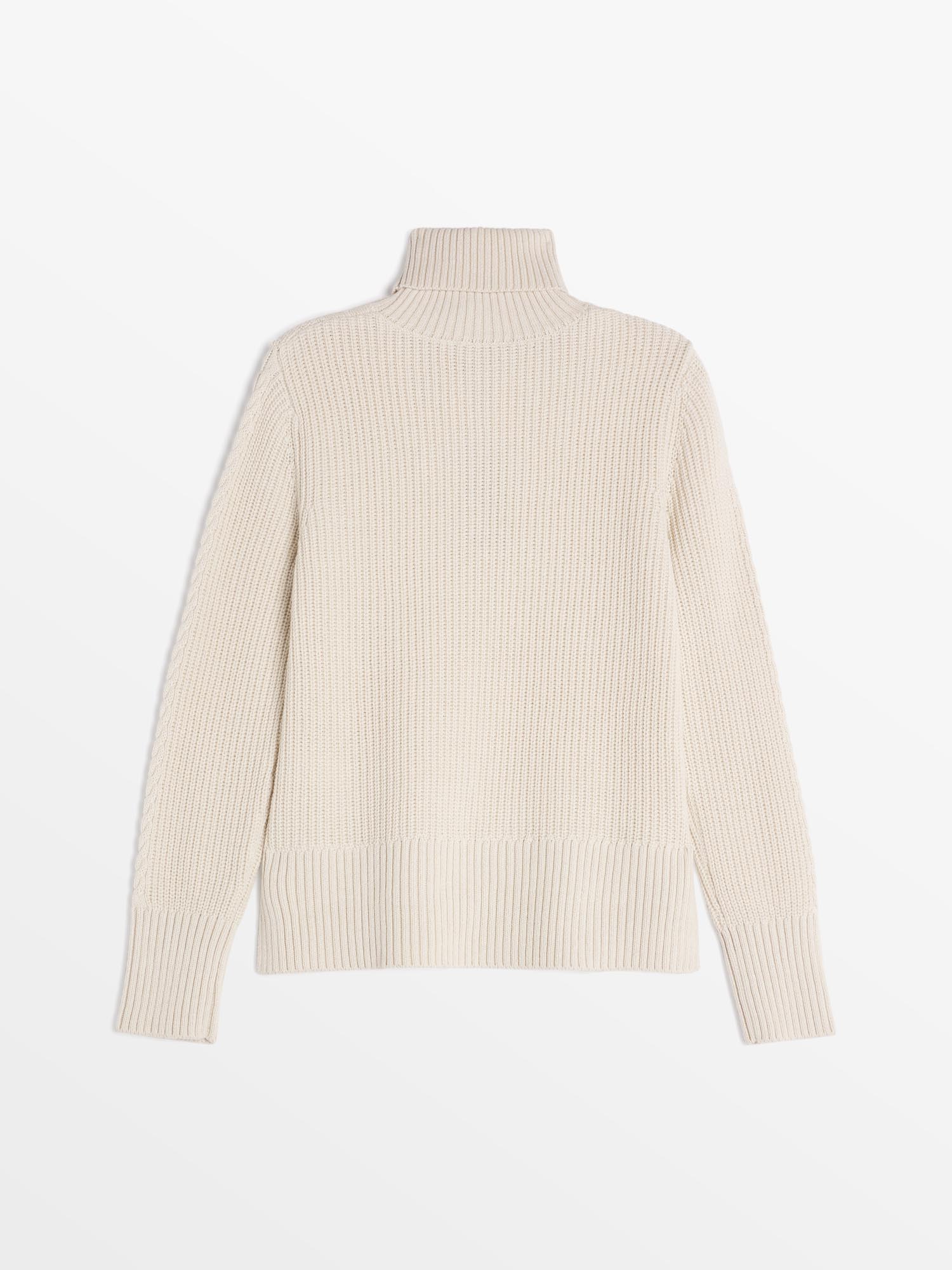 Pull Femme Torsade Coton Laine Ecru