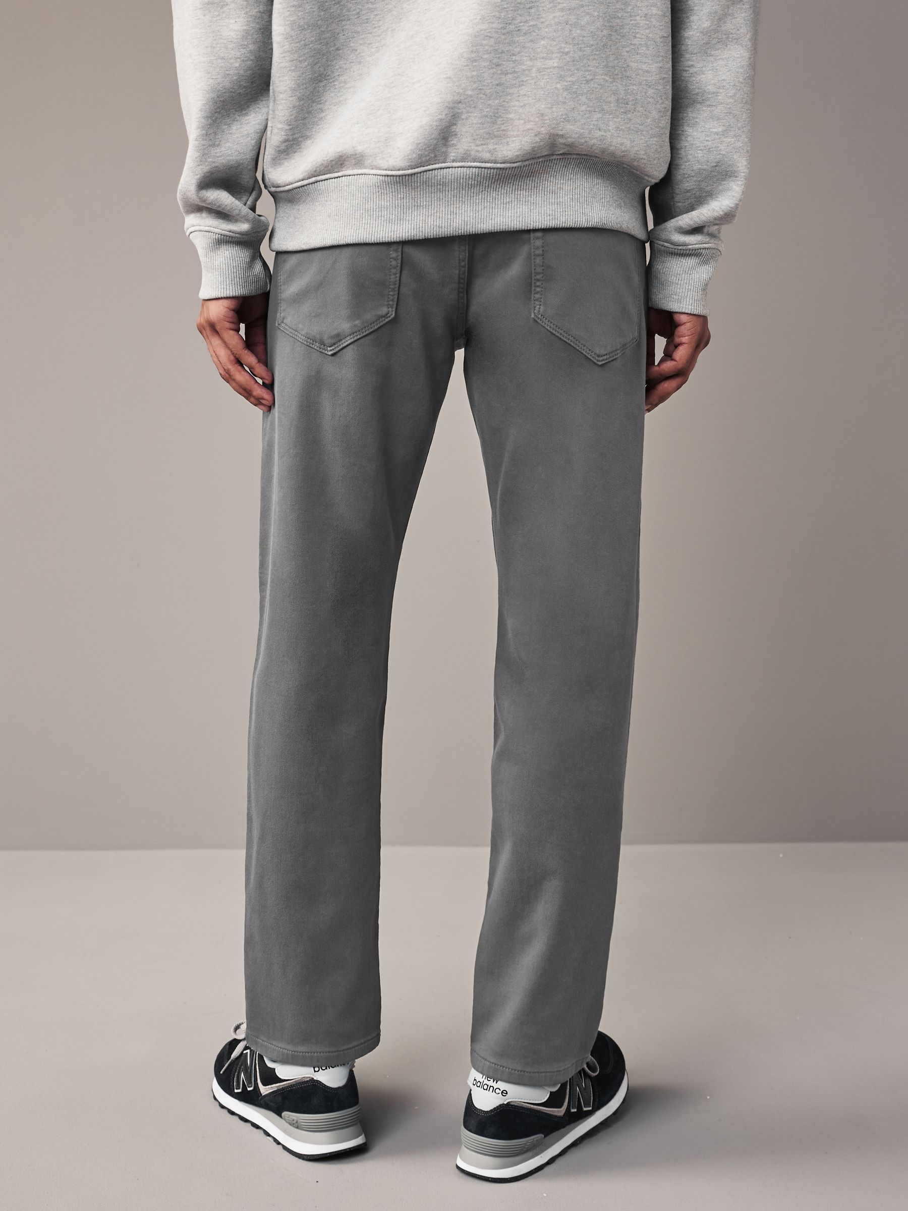 Antracietgrijs - Slim Fit - Comfortabele stretchjeans