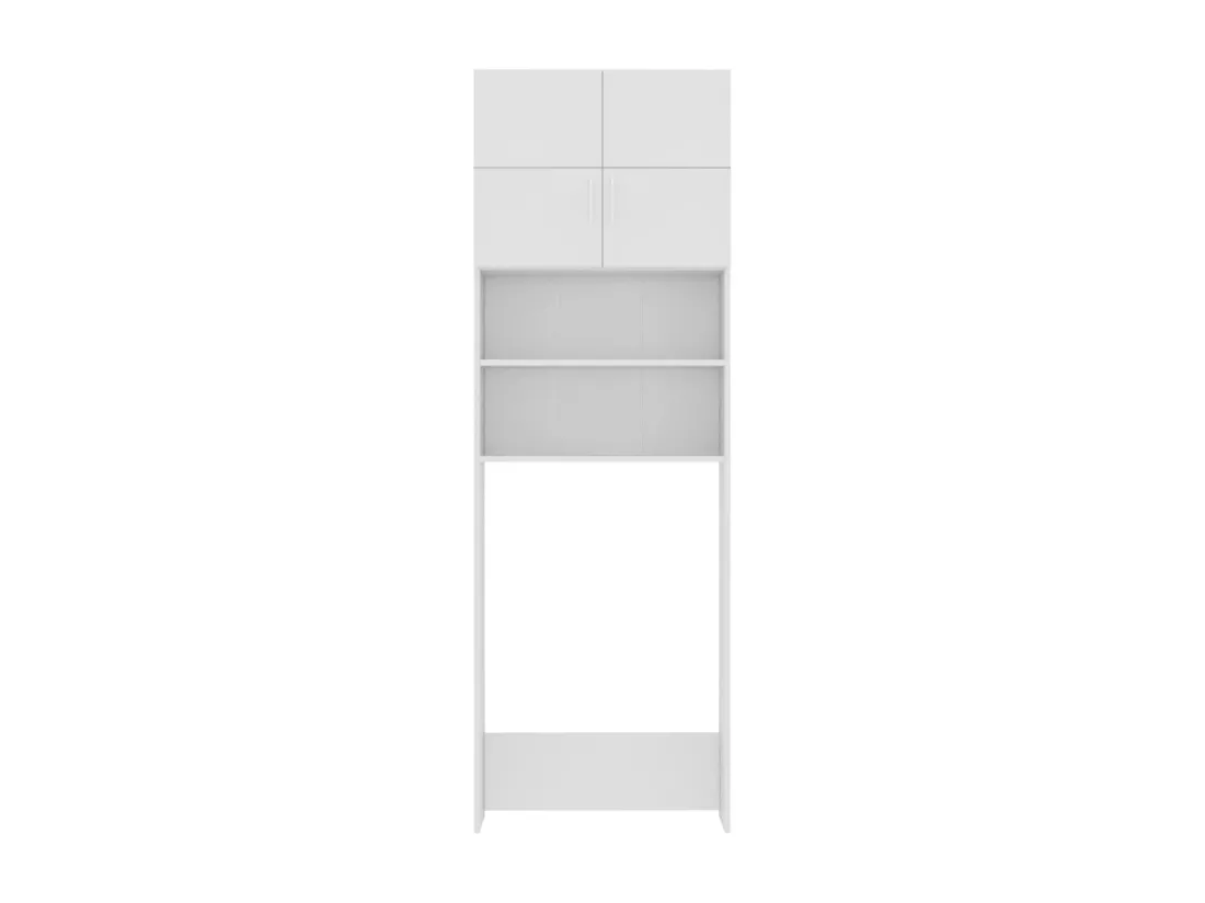 Meuble de machine à laver Blanc 64x25,5x190cm Bois d'ingénierie