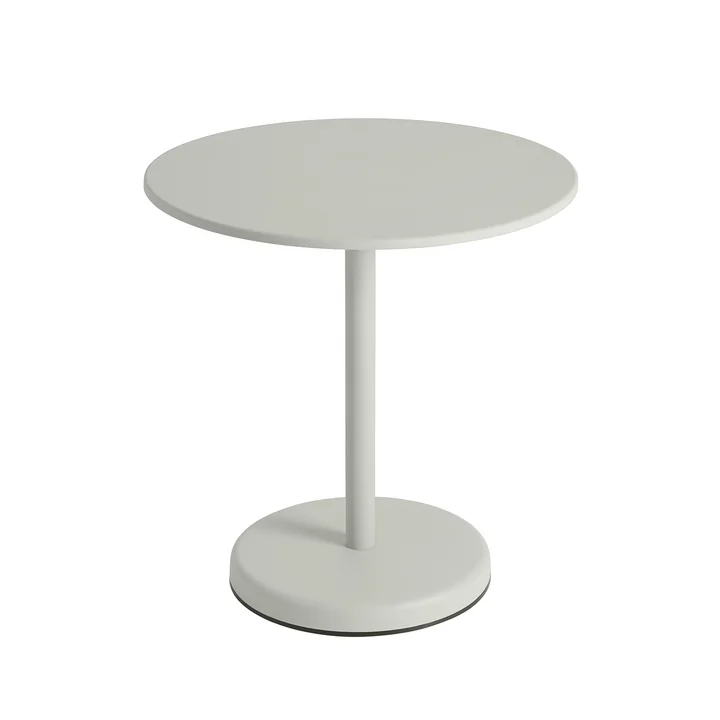 Muuto - Linear Steel Bistrotisch Outdoor, Ø 70 x H 73 cm, grau