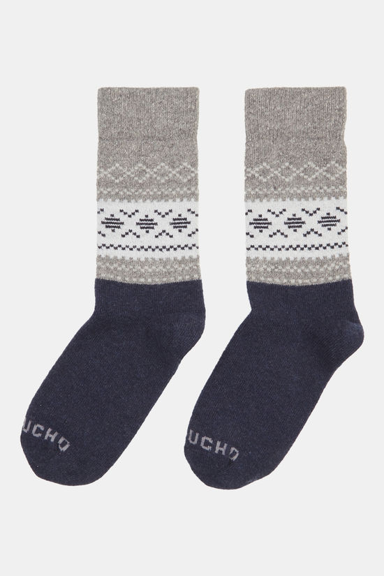 Ayacucho Ayacucho Light Block Patterned Crew Wool Wandelsok