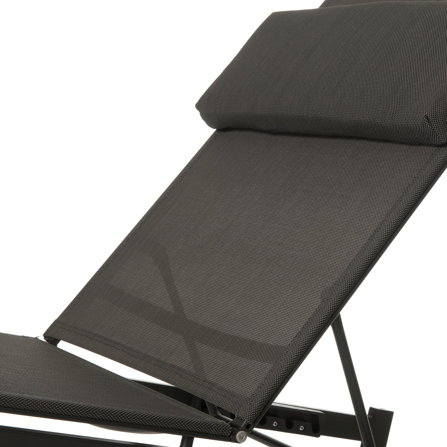 Intratuin ligbed Reza antraciet 190 x 54,5 x 33 cm