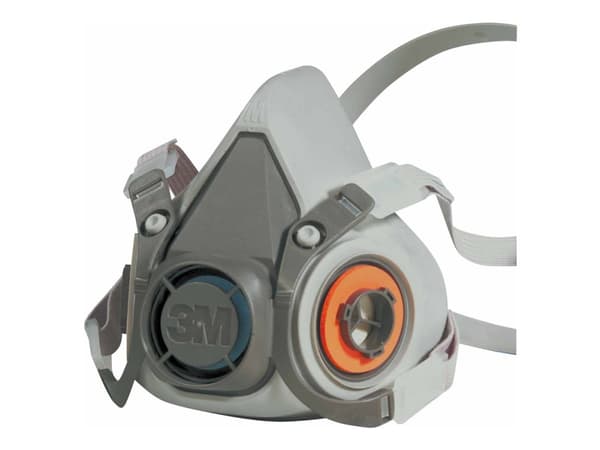 3M 6200 Reusable Half Face Mask - Respirator - grå
