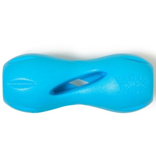 Brinquedo dispensador de petiscos azul para cães