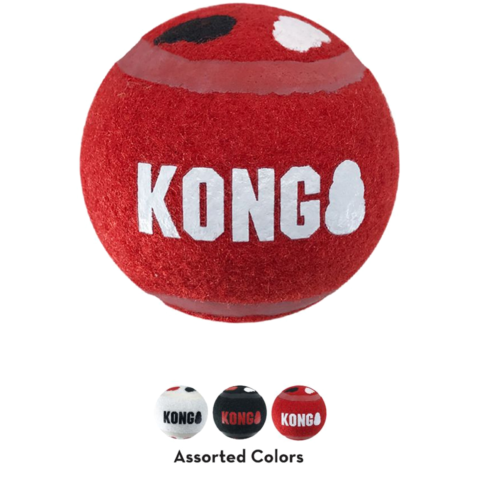 Kong - Signature Sport Bolde 3-pack 6,5cm M