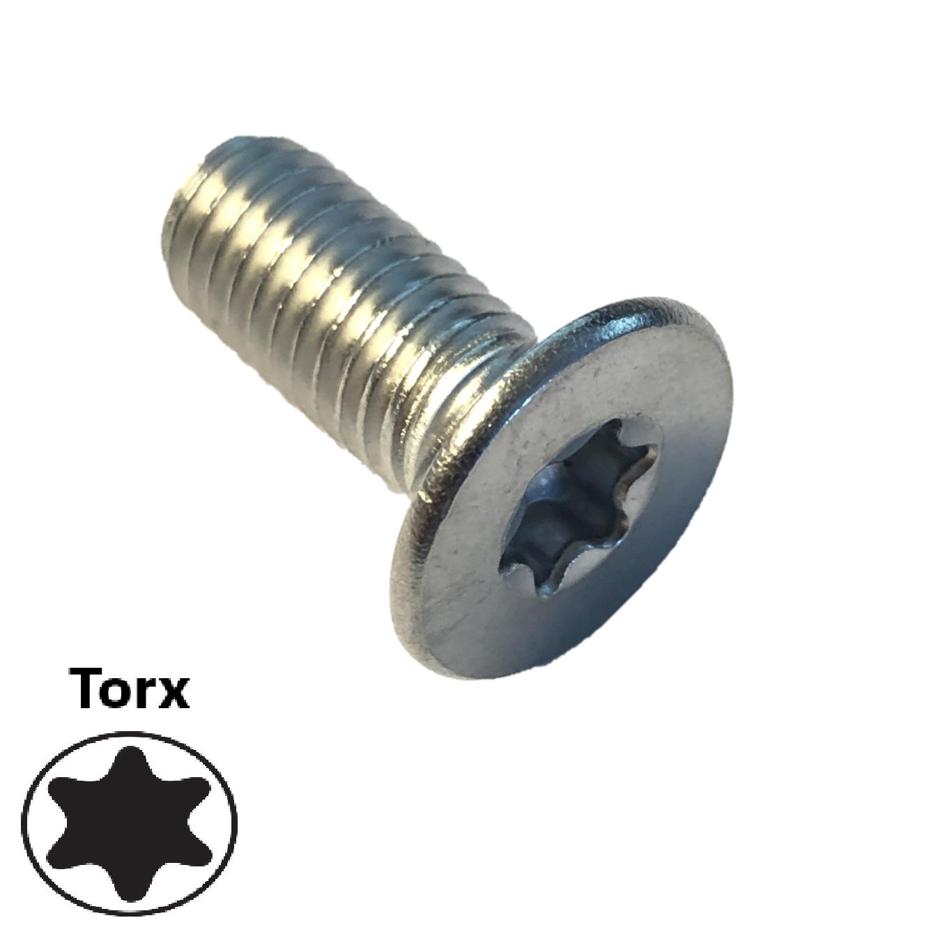 Side Shore Vis Foil - Torx - Inox - M8 / 15 mm
