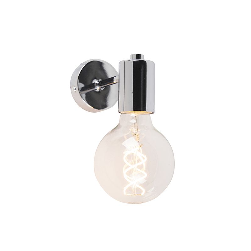 Moderne wandlamp chroom kantelbaar - Facil