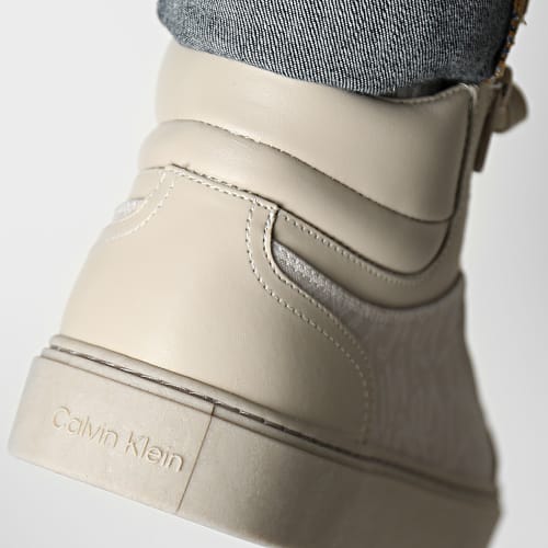 Baskets High Top Lace Up 1046 Outline Mono Beige