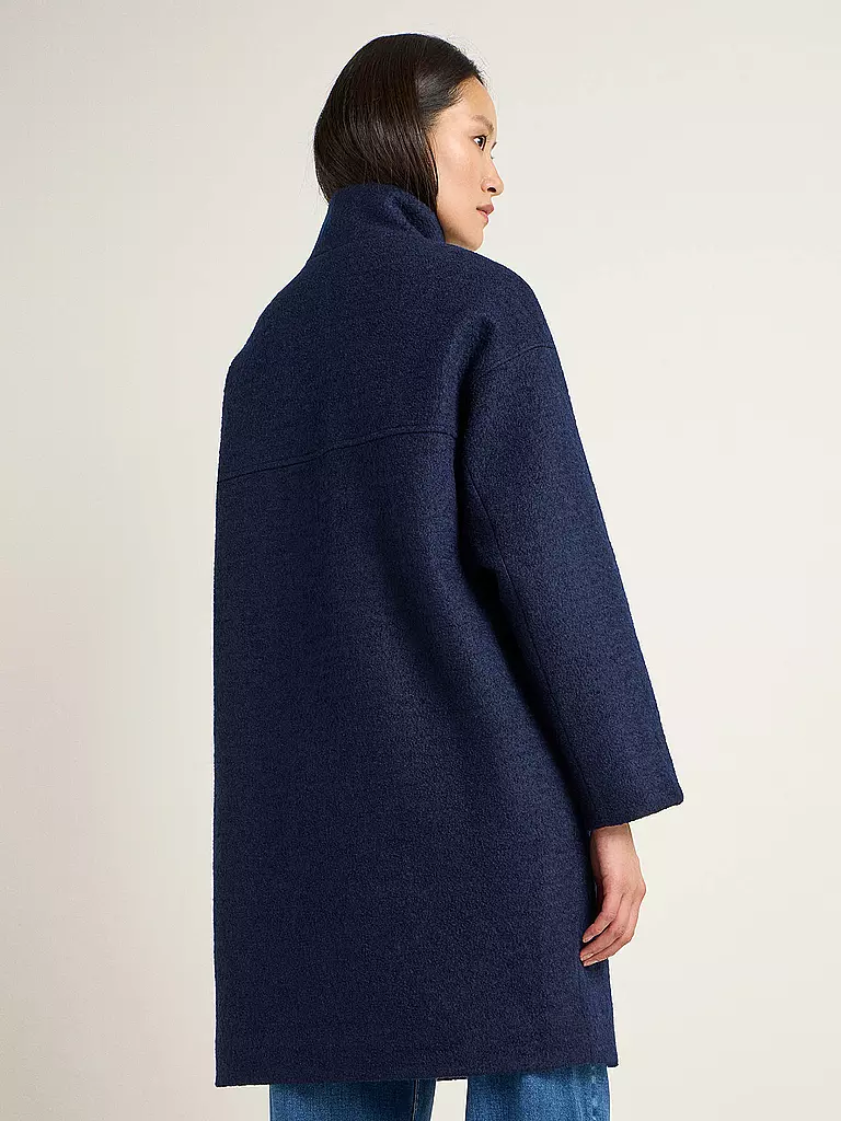 LANIUS Wollmantel Oversized Fit dunkelblau