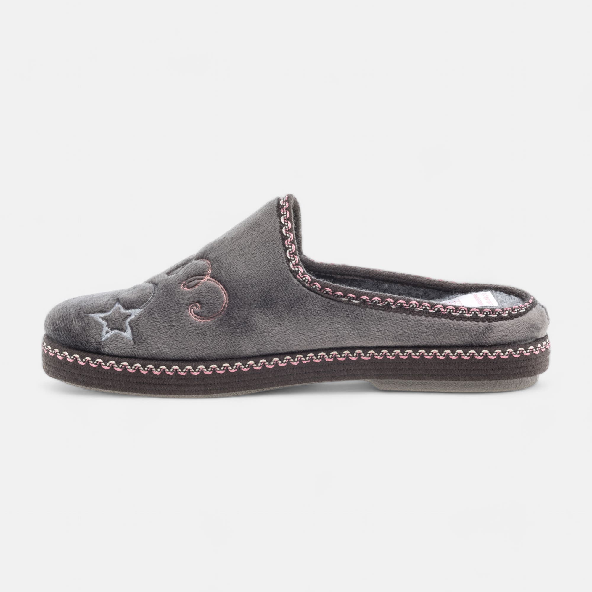 Pantoufles mules Femme gris