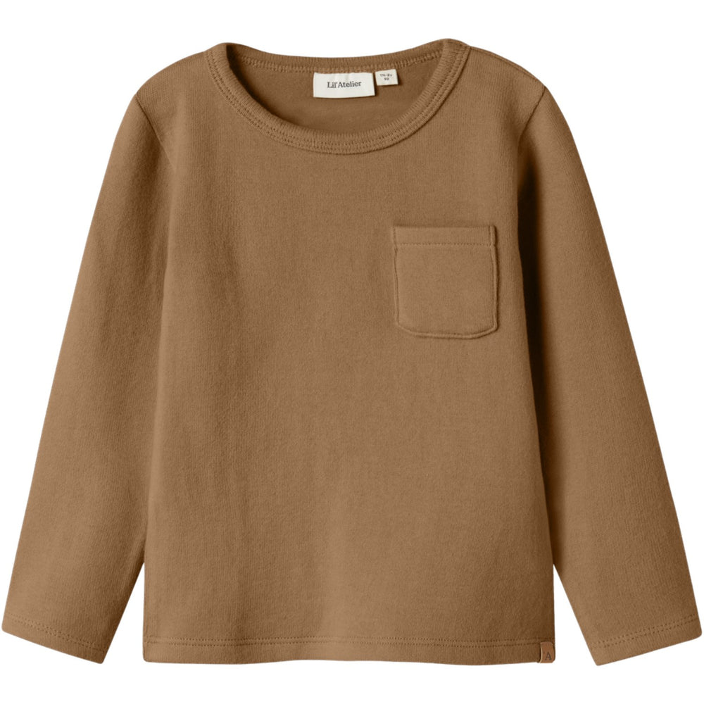 Køb Lil'Atelier Sepia Tint Nmmthoro Hen Ls Slim Top Lil