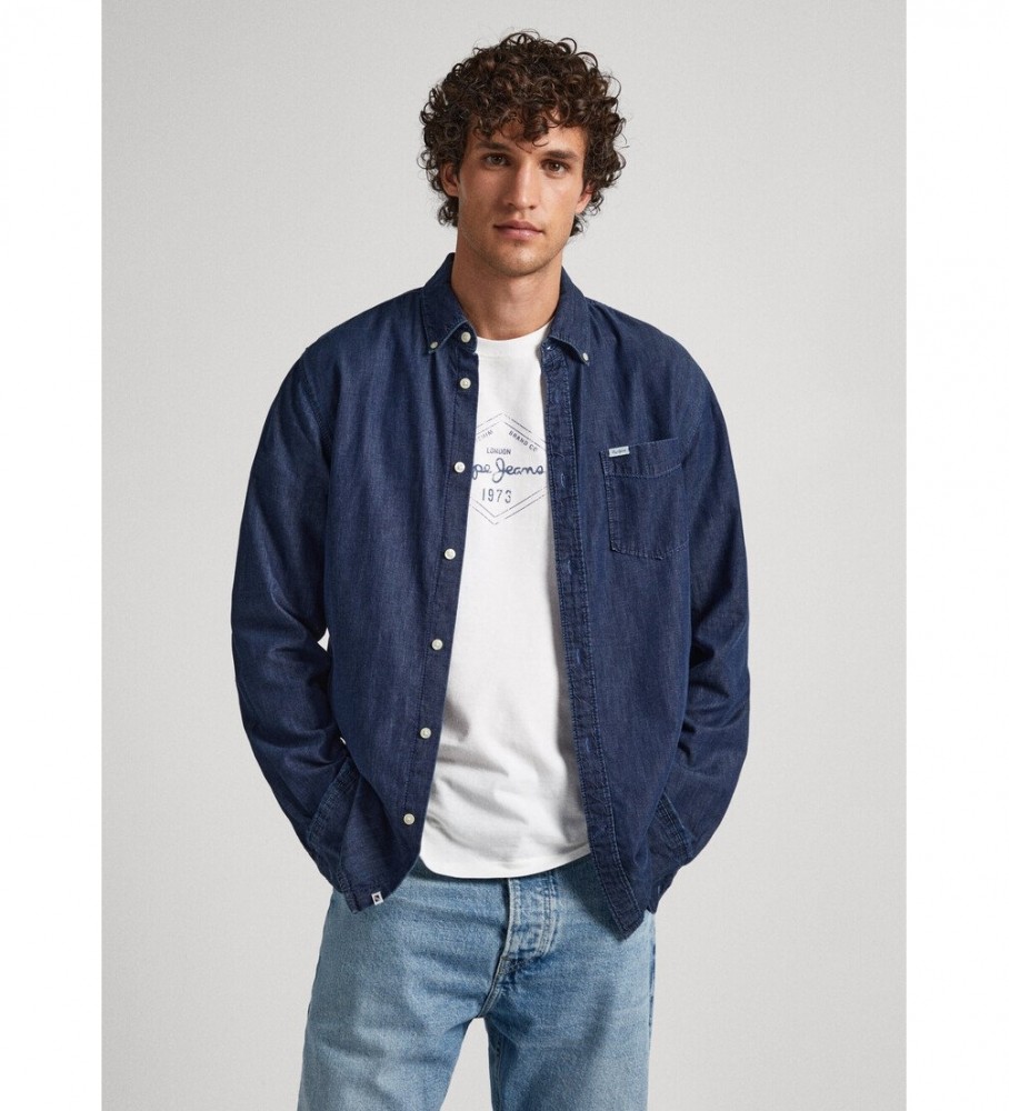 Pepe Jeans Camisa Parton marinha