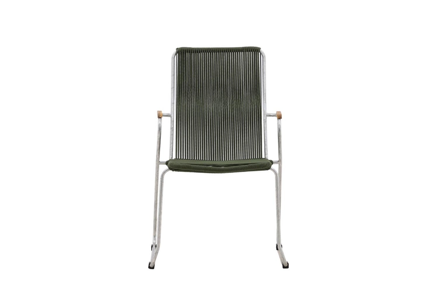 Bois stapelbare tuinstoel, groen. Set van 2.